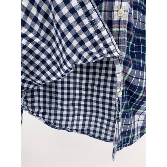 Banana Republic Blue Plaid Long Sleeve Shirt M - Picture 5 of 7